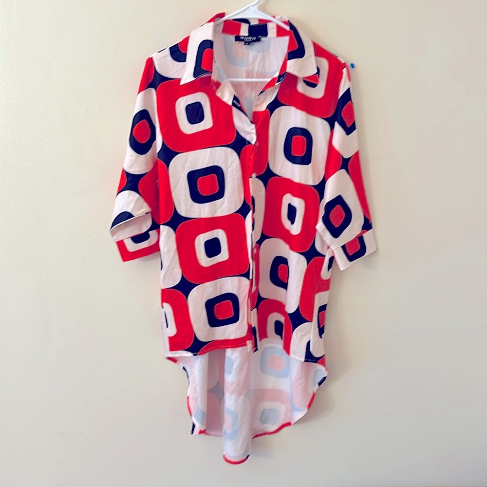 WOWO Long Tail Blouse